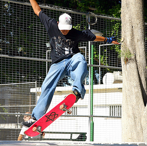 skateboarding